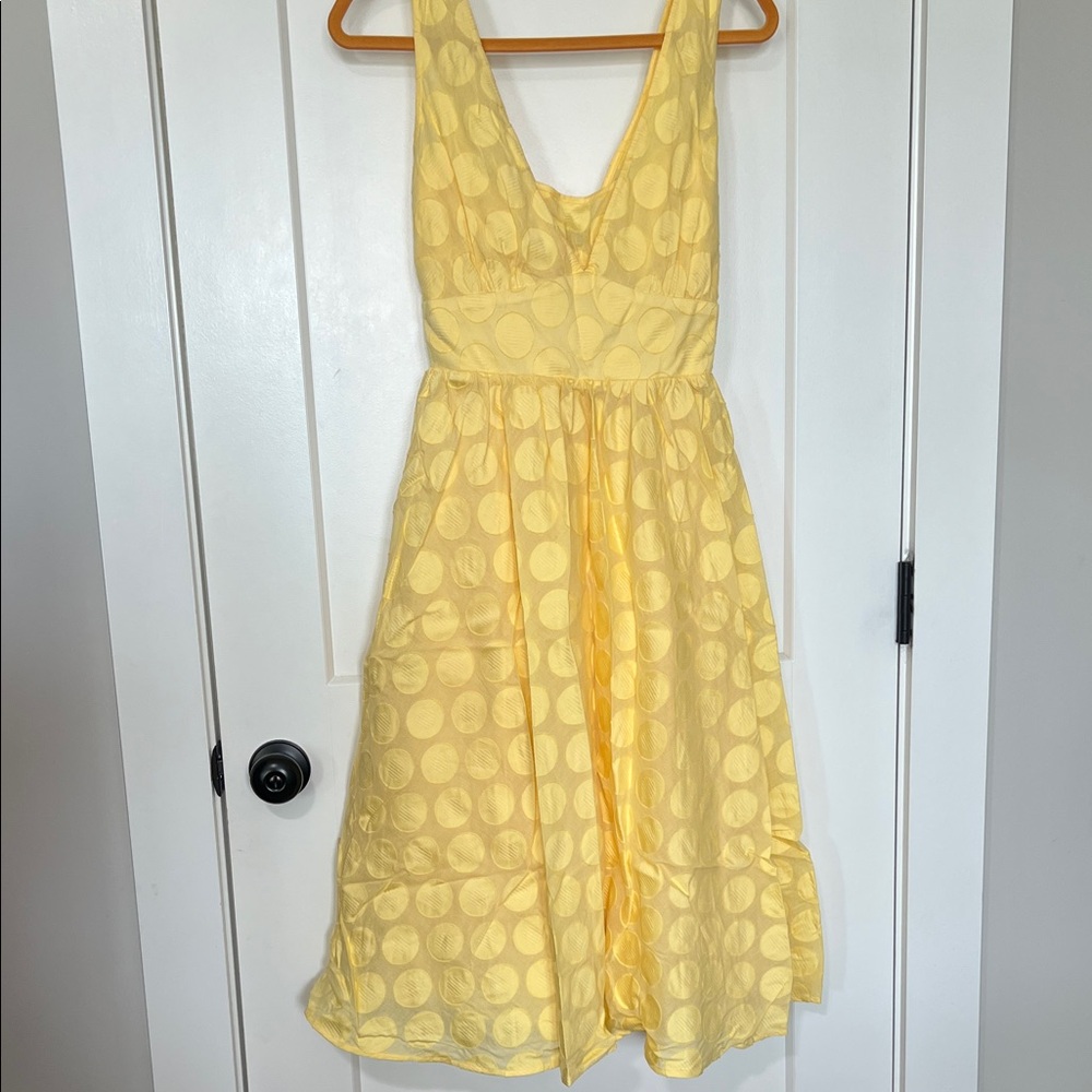 Coldwater Creek Sunny Yellow Midi Dress